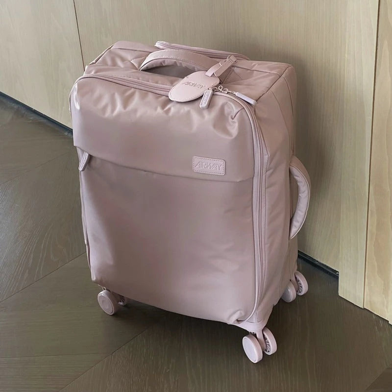 Lightweight Waterproof Oxford Front-Opening Spinner Luggage