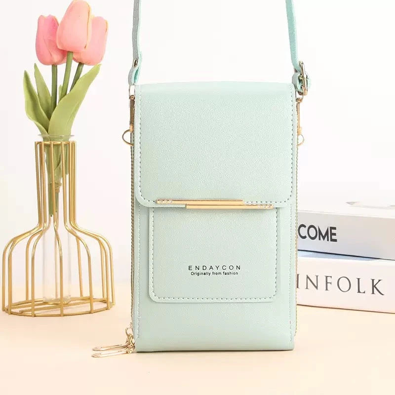 PU Leather Touchscreen Crossbody Bag