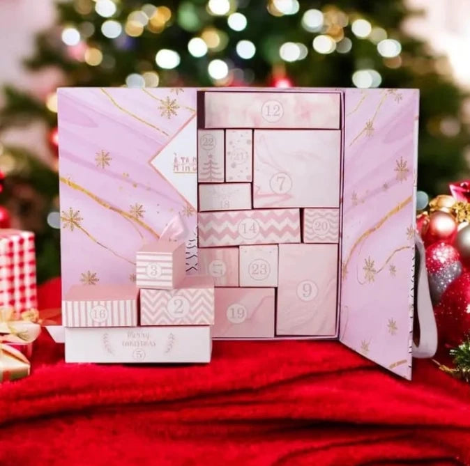 🔥🎁24 Daily Surprises - 2026 Pink Marble Advent Calendar