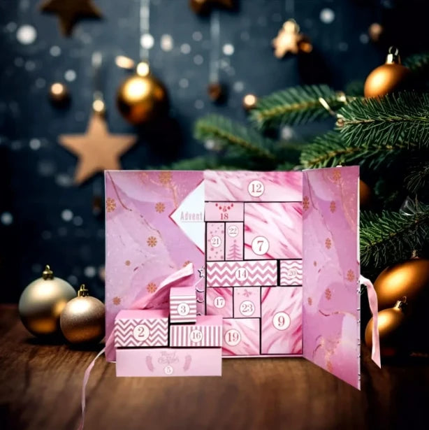 🔥🎁24 Daily Surprises - 2026 Pink Marble Advent Calendar